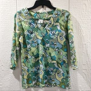 Columbia V Neck Shirt, Elbow Sleeve shirt, Columbia top